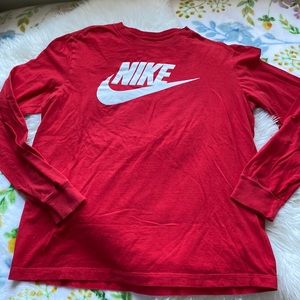 Nike red tee T-shirt long sleeve